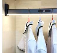 Cintres De Penderie Robustes, Barres De Penderie Éclairées De 40 À 120 Cm, Barres De Suspension En Acier Inoxydable, Batteries Au Lithium Intégrées, Cintres À Capteur Intelligent Infrarouge(600mm)