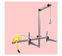 Cintres de treuil manuels pliants pour installation extérieure AC, capacité de 99,8 kg, outil de levage de 15,7 m, idéal pour une installation de climatiseur de 1 à 3 CV, montage extérieur facile