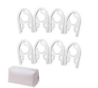 Cintres de Voyage - Hanger Pliable pour vêtements - Lot de 8 - Organisateur de Voyage Compact pour randonnée Camping Week-End extérieur déplacements Professionnels dortoir hôtel