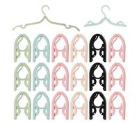 Cintres de Voyage pour Croisière | Cintres Pliables Portables 20 Pièces,Gain de Place Antidérapant et Résistant pour Vêtements Maison Chambre Dortoire Buanderie