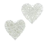 Cintres décoratifs "White Heart" 2 morceaux de 20 cm
