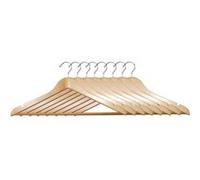 Cintres en bois avec encoches - Lot de 8