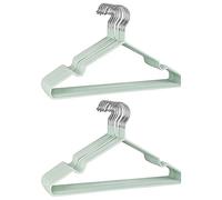 Cintres en métal avec revêtement en caoutchouc de qualité supérieure - Très résistants - Peu encombrants - Cintres pour penderie - Cintres fins et antidérapants en chrome