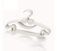 Cintres en Plastique pour Enfants, cintres en Plastique pour Enfants de 11 Pouces, Rose, cintres pour bébé pour Placard, 10 Paquets de cintres antidérapants pour Tout-Petits, (Blanc)