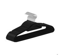 Cintres en velours noirs - Juskys - Lot de 30 - Antidérapants - Fins - Peu encombrants - Crochets pivotants