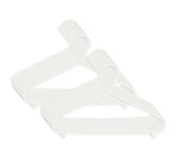 BIECO Cintres pour Bébé et Enfant - Hanger en Plastique pour Armoire de Stockage - Blanc, Étroit - 29.5cm, 16 Pièces, ArtN 90016147