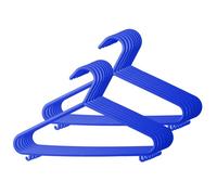 Cintres enfant - BIECO - 16 pièces bleu foncé - Long. 29 5 cm - Barre à pantalon - Extra plats et légers