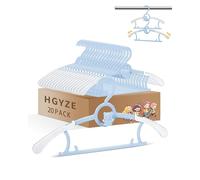 Cintres Enfants Bébé 20pcs, 28-37cm Réglables Antidérapants Bleu