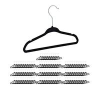 relaxdays 100 x cintres pour enfants velours noir