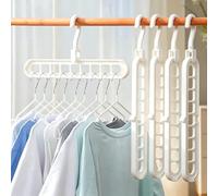 Cintres magiques pour économiser de l'espace, organiseur de placard multifonction à 9 trous | Rangement pliable pour garde-robe et dortoir universitaire | Essentiels de placard robustes et peu