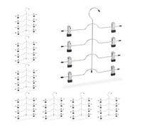 Cintres multiples à clips cintre gain de place 4 kg argenté cintre organisateur