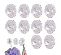 Cintres Muraux À Ventouse - Ensemble De Crochets À Ventouse Polyvalents De 1,57 Pouces, Support Transparent Solide, Montage Facile Sans Perçage, Paquet De 10 Pour Cintre Mural | Salle De Bain