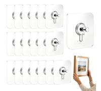 Cintres muraux sans clous | Autocollants sans perçage, sans clous, crochets muraux adhésifs | pour cuisine, carrelage, verre, brique, béton, extérieur, salle de bain, bannière artistique, bloc photo