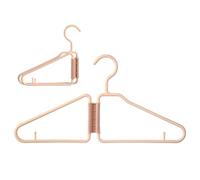 Cintres pliants - Porte-serviettes - Crochets de rangement pour la maison, outil épais portable pour économiser de l'espace, voyage d'affaires, buanderie, petite unité blanche avec charnière rotative