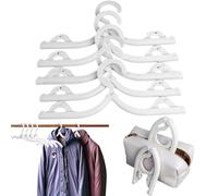 Cintres Portatifs | Hanger Pliable pour vêtements - Lot de 8,Organisateur de Voyage Compact pour randonnée Camping Week-End extérieur déplacements Professionnels dortoir hôtel