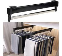 Cintres pour Pantalons, Cintres à Pantalons coulissants, Porte-Pantalons Extensible, Tringle de Placard réglable, Support télescopique avec Rail Coulissant, Rangement Peu encombrant, accès aux artefa