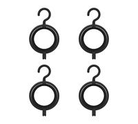 Cintres pour perruques noirs portables, 4 pièces, supports de rangement pour perruques pliables, présentoirs suspendus