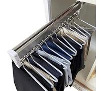 Cintres réglables coulissants pour pantalons - Porte-pantalons peu encombrant pour armoire et placard Tube extensible Charge maximale 25 kg Parfait pour un accès facile