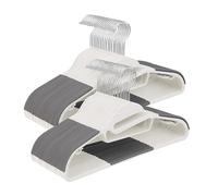 Cintres Relaxdays, Set de 50, antidérapants, Barre en U, Support pour Cravates, Design Gain de Place, Blancs