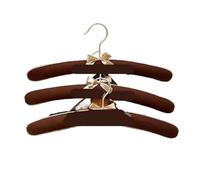 Cintres rembourrés en Satin Éponge en Satin brodé de Fleurs, 3 pièces, 39cm, Style Pastoral Simple, Magasin vêtements d'hôtel, Rangement Garde-Robe(Color 3)