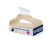 Cintres - SereneLife - Velours - AntidÃ rapants - Lot de 200 - ivoire