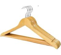 Cintres Vintage en Bois De Noyer avec Barre Antidérapante for Pantalons, Lotus Qualité Supérieure Encoches Et Crochet Pivotant for Costumes, Vestes Chemises(Wooden)