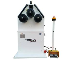 Cintreuse à 3 galets électrique 2,2 kW 400 V - Cintrage de profilés métal - Usage professionnel horizontal & vertical Torros CM48T