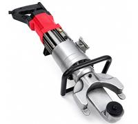Cintreuse à barres d'armature portable, machine hydraulique 1100 W, 4-22 mm | Se plie en 2,5 à 3 secondes avec soupape de surpression, poignée latérale amovible et boîte de rangement pour le transport.