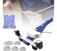 Cintreuse à cliquet pour tuyaux de 3/8", 1/2", 5/8", 3/4", 7/8" - Courbure avant/arrière avec étui de transport pour projets de climatisation et de réfrigération