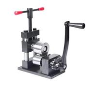 Cintreuse à manivelle, laminoir manuel for bijoux, machine-outil de façonnage d'ébauches, cintreuse de métaux à épaisseur réglable, cintrage de tôles for la fabrication et la réparation(Gray)