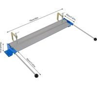 Cintreuse à métaux, longueur de travail 76 cm, capacité de pliage 1,2 mm, lampe bleue