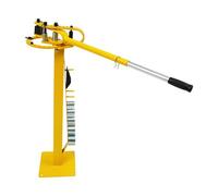 Cintreuse à pied - Outil de cintrage manuel compact avec 7 matrices - Plage d'angle de flexion 0-200° - Poignée solide - Pour acier plat, acier doux, acier rond et acier carré (jaune)