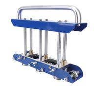 Cintreuse à rouleaux à 3 stations, machine à rouler la tôle avec design de rouleau en forme de V, outil de pliage robuste pour toit de garage, garde-pluie et fabrication en acier vert