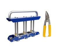Cintreuse à Rouleaux de Bord à Trois Stations, Pliage à 90 Degrés de 0,3 à 1,0 Mm, Pliage de 13 à 130 Mm, Acier Cintreuse de Tôle en Alliage D'aluminium, pour Plier les Matériaux