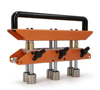 Cintreuse à trois stations, angle de courbure de 0 à 90 °, frein à billes métalliques, outil de cintrage en métal, outils de toiture pour couture debout, rouleau en métal, fabrication de 1,27 à 12,7