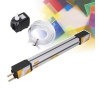 Cintreuse acrylique, commande par bouton rotatif à variation continue, résistances chauffantes manuelles de 30/60/125/180 cm, avec support, épaisseur de chauffe : 1 à 6 mm, 30 cm