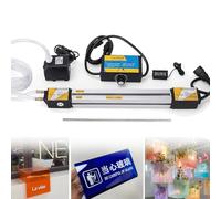 Cintreuse acrylique pour PVC, machine à cintrer les feuilles de plastique, cintreuse manuelle avec 2 fils chauffants pour le cintrage à chaud de plastique de 1 à 6 mm d'épaisseur, 60 cm