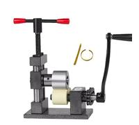 Cintreuse d'anneaux en métal - Outil de cintrage à manivelle pour bracelets et anneaux de cuillère, machine polyvalente pour façonner des blancs et la fabrication de bijoux