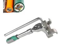 Cintreuse de câbles 10 kV, kit d'outils de cintrage manuel, acier inoxydable, diamètre de cintrage max. ≤ 25 mm, clé à cliquet allongée, cintreuse portable à fente