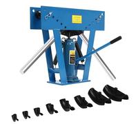 Cintreuse de Tubes hydraulique Manuelle 16 tonnes - Machine de cintrage de Tubes Robuste avec Outil pour Tubes de 1/2" à 3" (Angles de cintrage : 90° à 180°) - Conception Bleue Durable