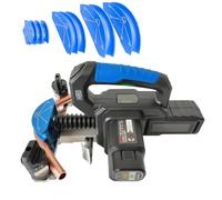 Cintreuse de tubes hydraulique sans fil pour tubes en cuivre souple, comprend 4 moules, courbure maximale à 90° pour réparation de réfrigération et de climatisation