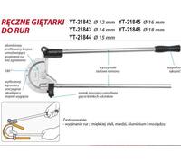 Cintreuse de tuyaux 12mm YT-21842 YATO