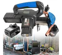 Cintreuse de tuyaux à batterie au lithium, machine à cintrer sans fil pour tuyaux en cuivre de 6 à 22 mm, comprend un coupe-barres d'armature, un outil électrique