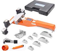 Cintreuse de tuyaux SucceBuy, cintreuse de tuyaux à cliquet 1/4"-7/8", outil de cintrage de tuyaux à 90° avant/arrière avec 7 matrices pour la réparation des systèmes de chauffage, de ventilation et d