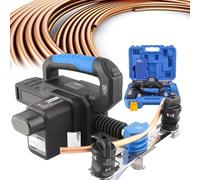 Cintreuse électrique de tuyaux - Kit d'outils de cintreuse de tuyaux en cuivre avec 7 moules pour climatisation - Coude à 90°