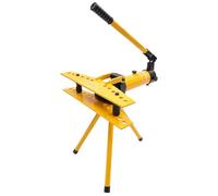 Cintreuse hydraulique 10T - Cintreuse de tuyaux manuelle avec trépied et 6 matrices - Pour tubes de diamètre extérieur de 1/4" à 1" - Angle de flexion maximum de 90°