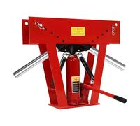 Cintreuse hydraulique de 16 tonnes, cintreuse de tubes manuelle robuste avec 8 matrices de 1,2 à 7,6 cm et rouleaux réglables à 90-180°, pour tuyaux métalliques et construction