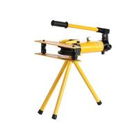 Cintreuse hydraulique manuelle 10T avec 6 matrices (diamètre du tuyau de 13 à 34 mm), angle de courbure de 90°, outil de cintrage de tubes robuste pour plomberie de construction