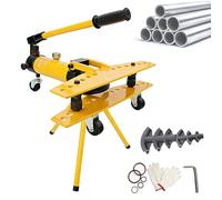 Cintreuse hydraulique manuelle avec trépied réglable et kit de matrice pour tuyaux métalliques