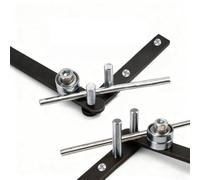 Cintreuse manuelle avec poteaux en acier trempé et fixation d'établi pour des courbures précises à 180 degrés dans les tiges en acier, aluminium et cuivre